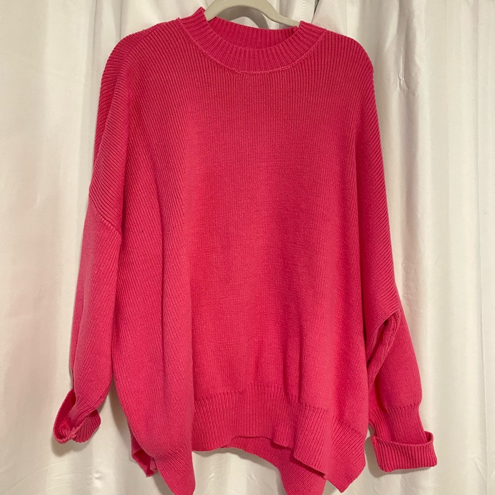 Pink oversized sweater
